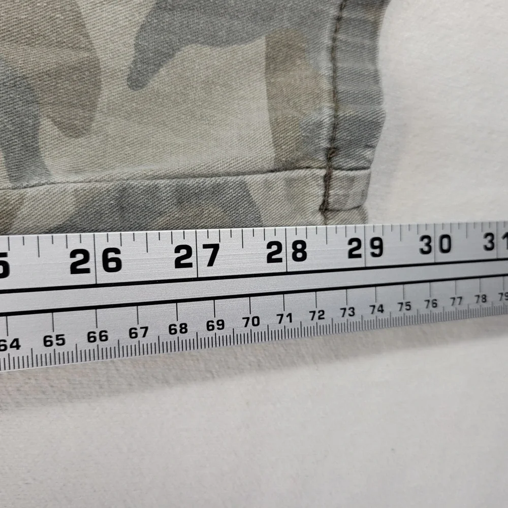 Wrangler Cargo Pants Mens 38x32 Green Camo Regular Taper Stretch Utility